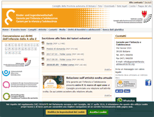 Tablet Screenshot of garanteinfanzia-adolescenza-bz.org